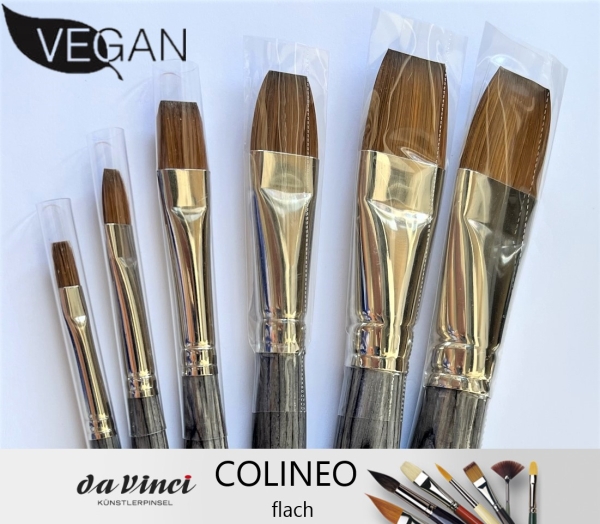 Da Vinci COLINEO "VEGANER" Aquarellpinsel , flach in verschiedenen Größen/ 1 Stück